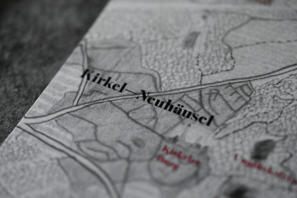 Ausschnitt der Karte des Buches "Sagen aus Kirkel"
