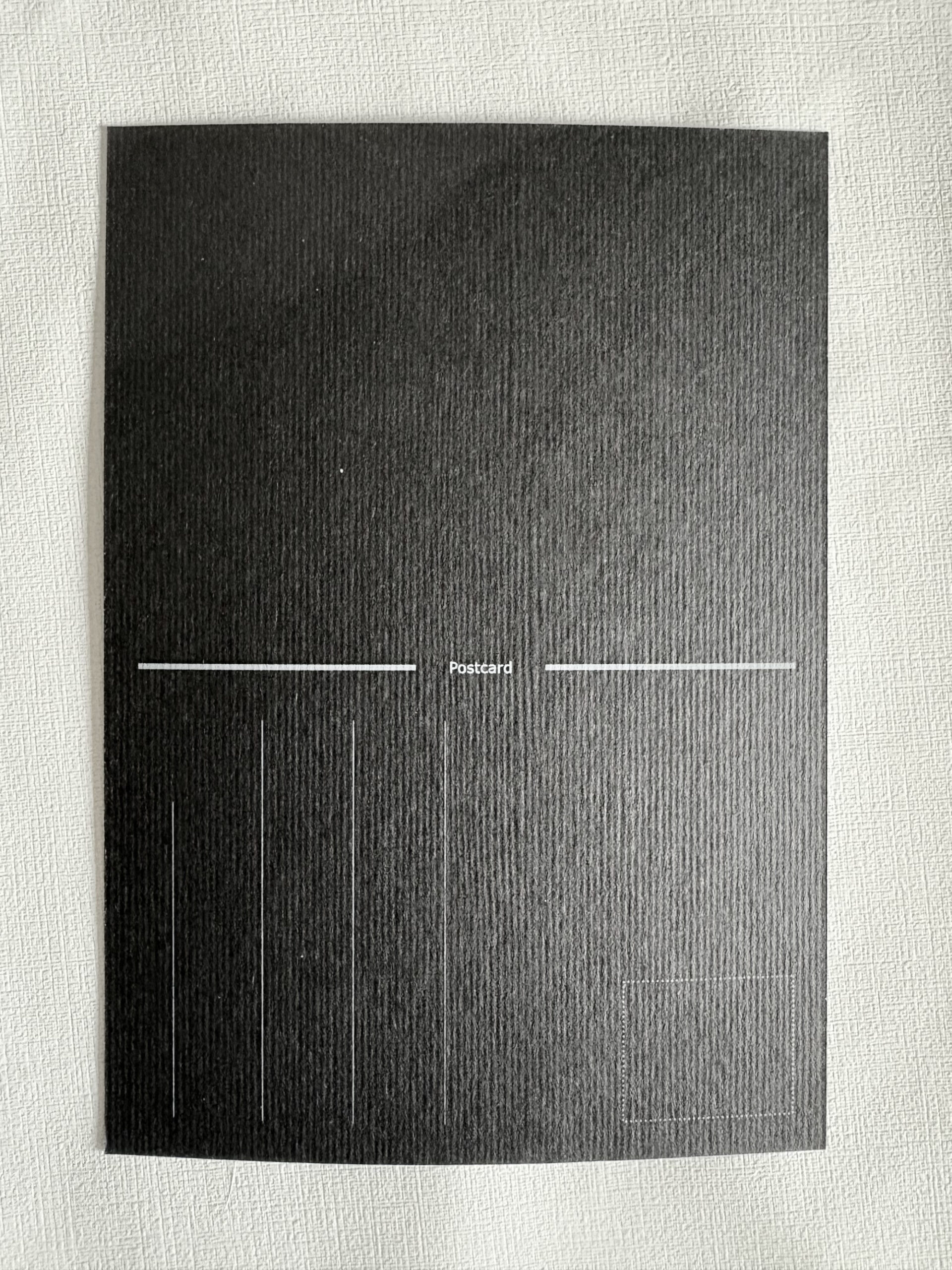 Postkarte von Hinten